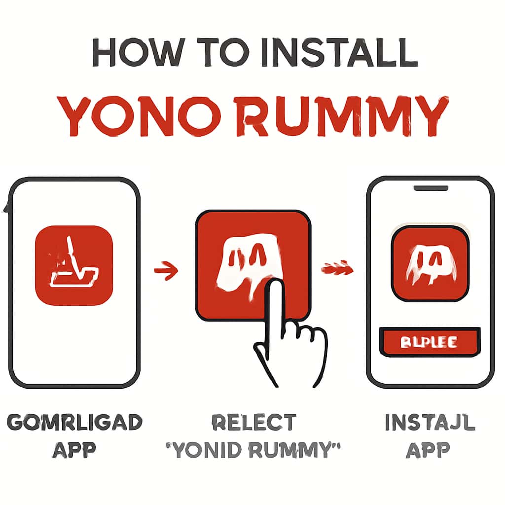 Illustration for Yono Rummy installation process